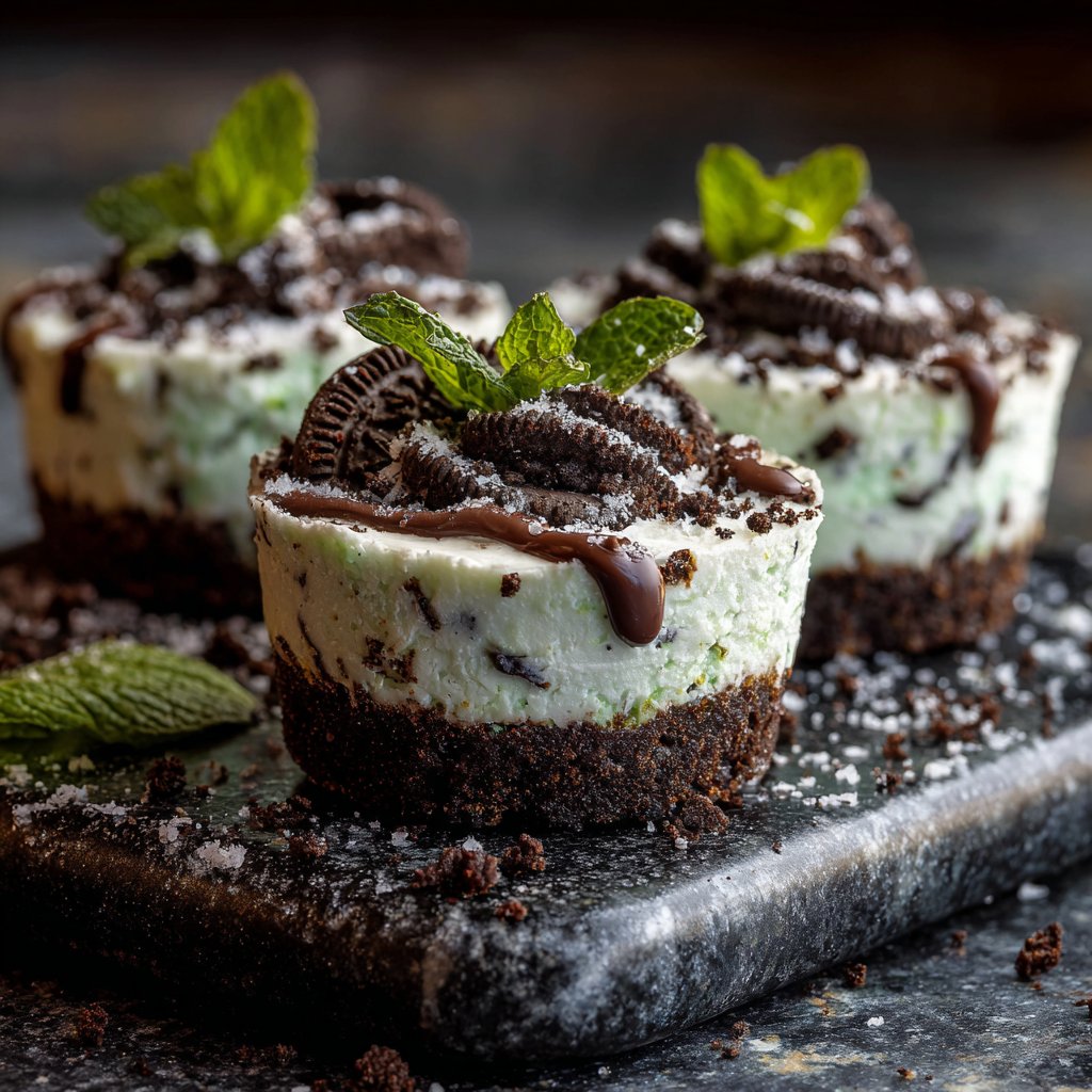 No-Bake Mint Oreo Cheesecake Cups