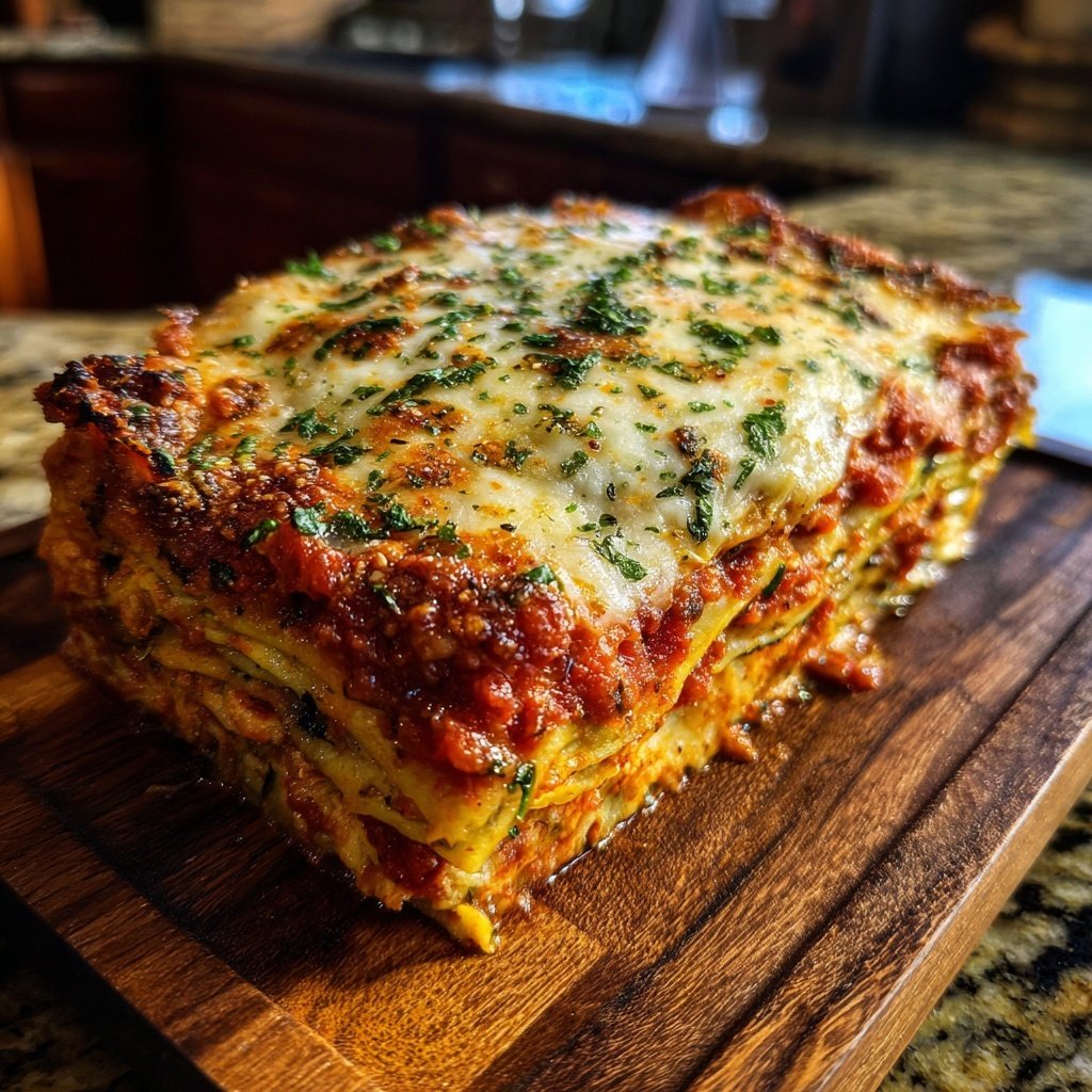 Baked Zucchini Noodle Lasagna