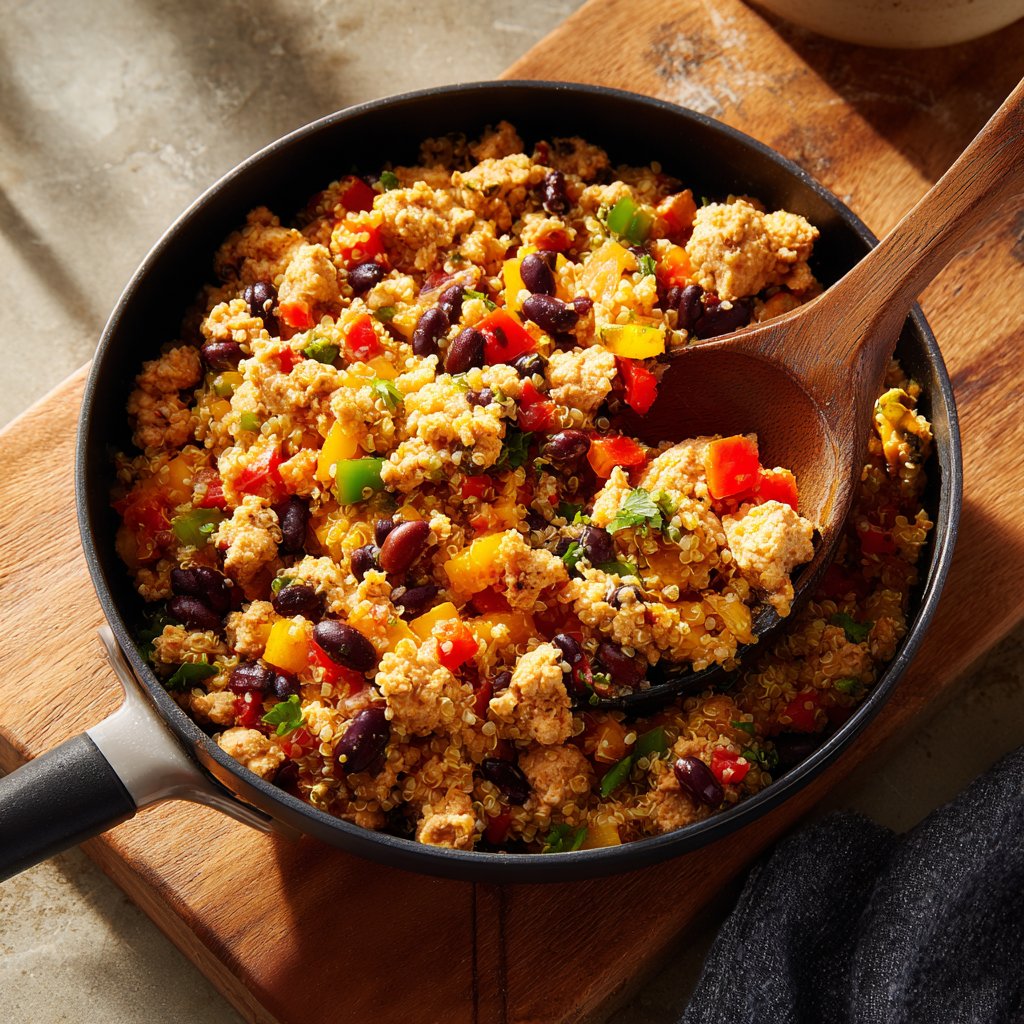 Spicy Turkey Quinoa Bowls