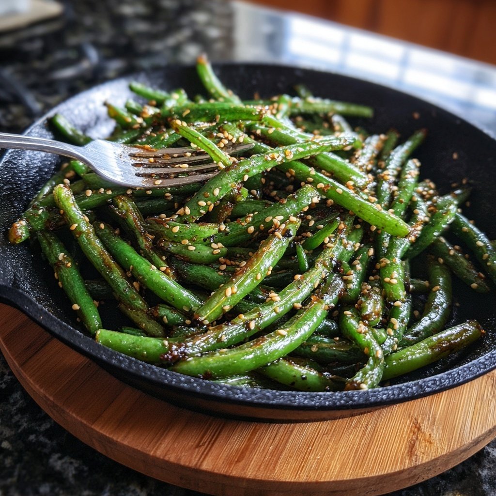 Sesame Garlic Green Beans