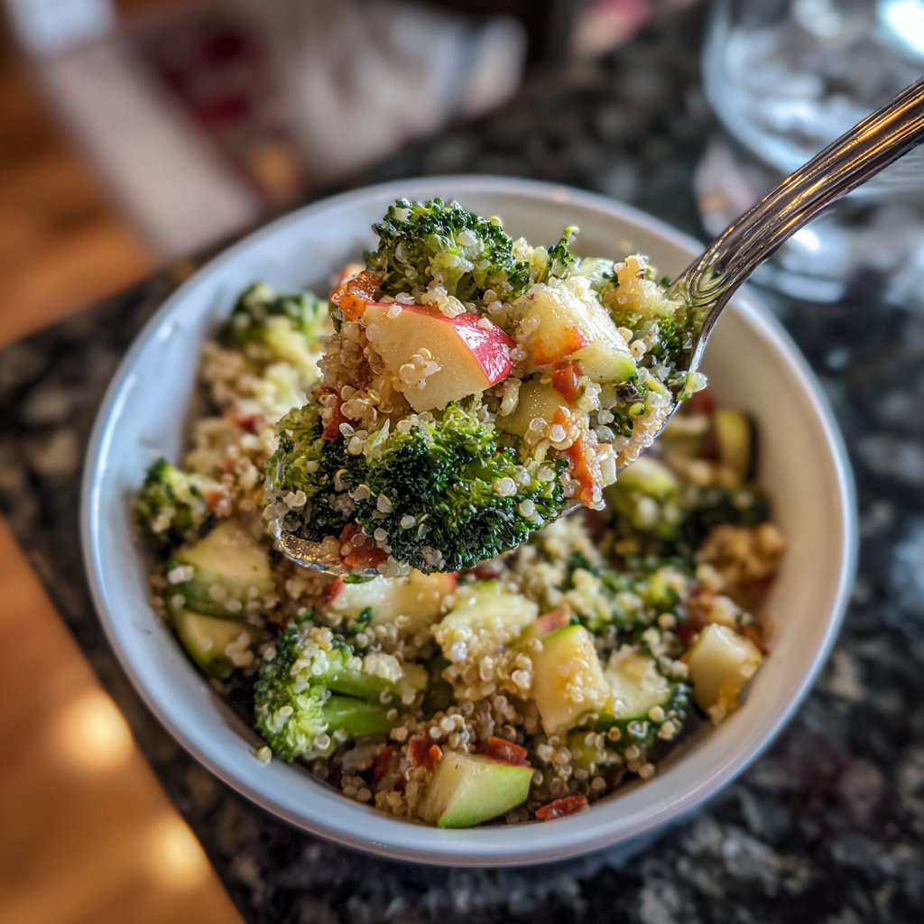 Broccoli and Apple Quinoa Bowl
