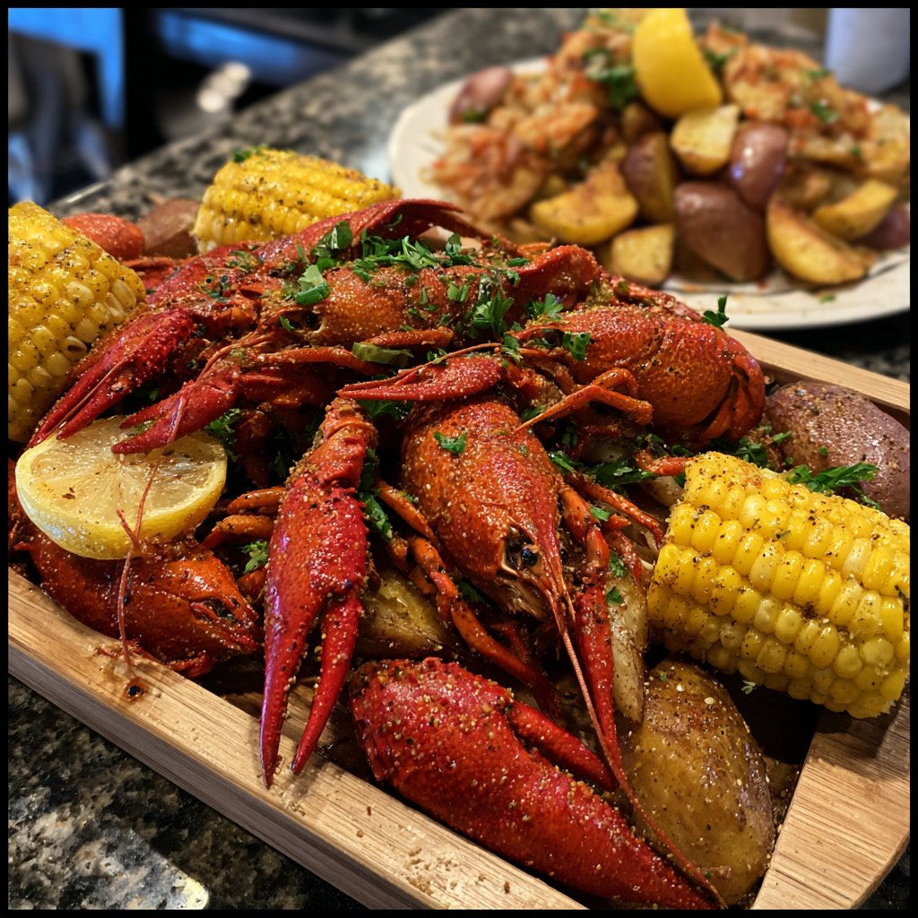 New Orleans-style Crawfish Platters