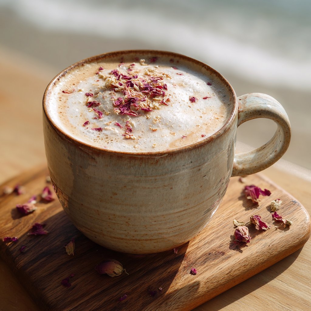 Cardamom Rose Latte Bliss