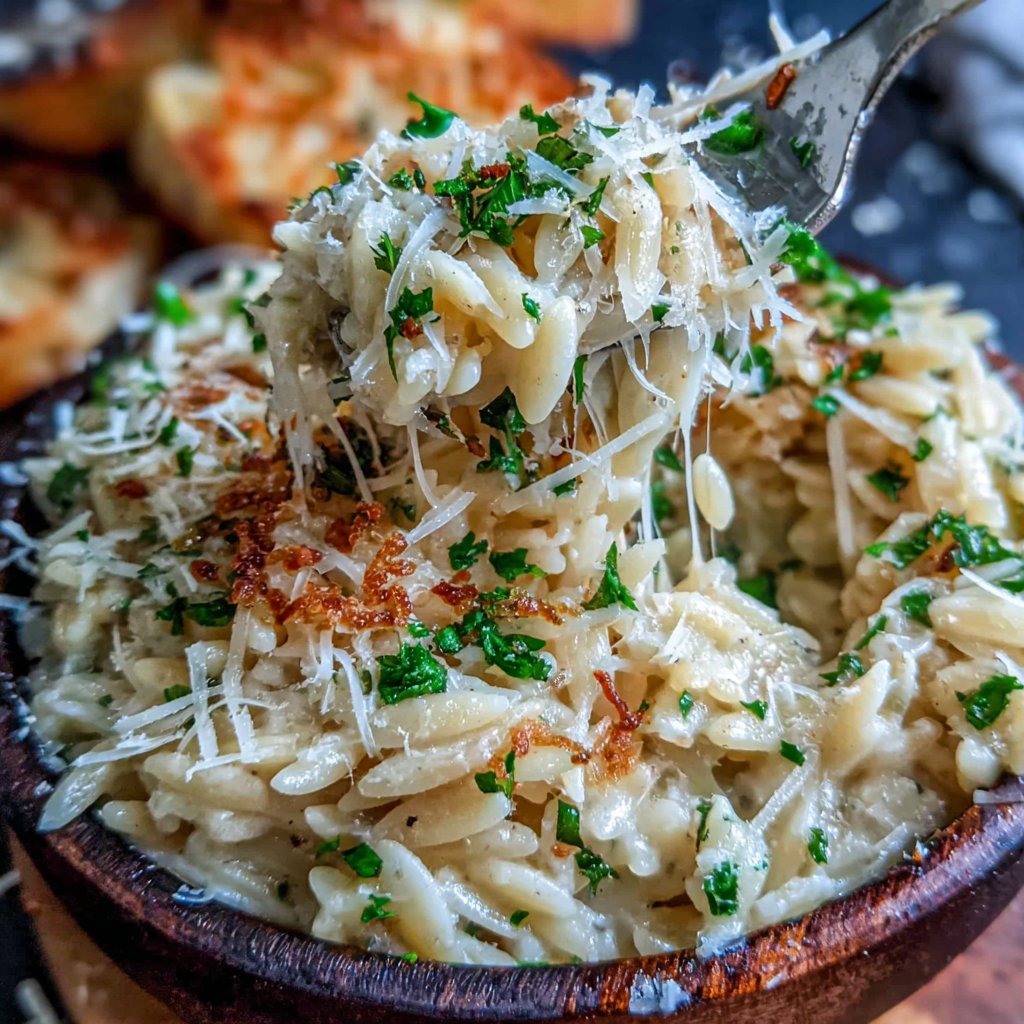 Creamy Lemon Parmesan Orzo