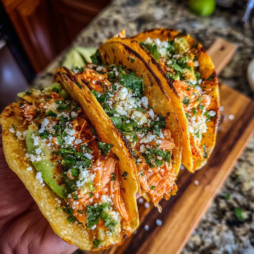 Chili Lime Salmon Tacos